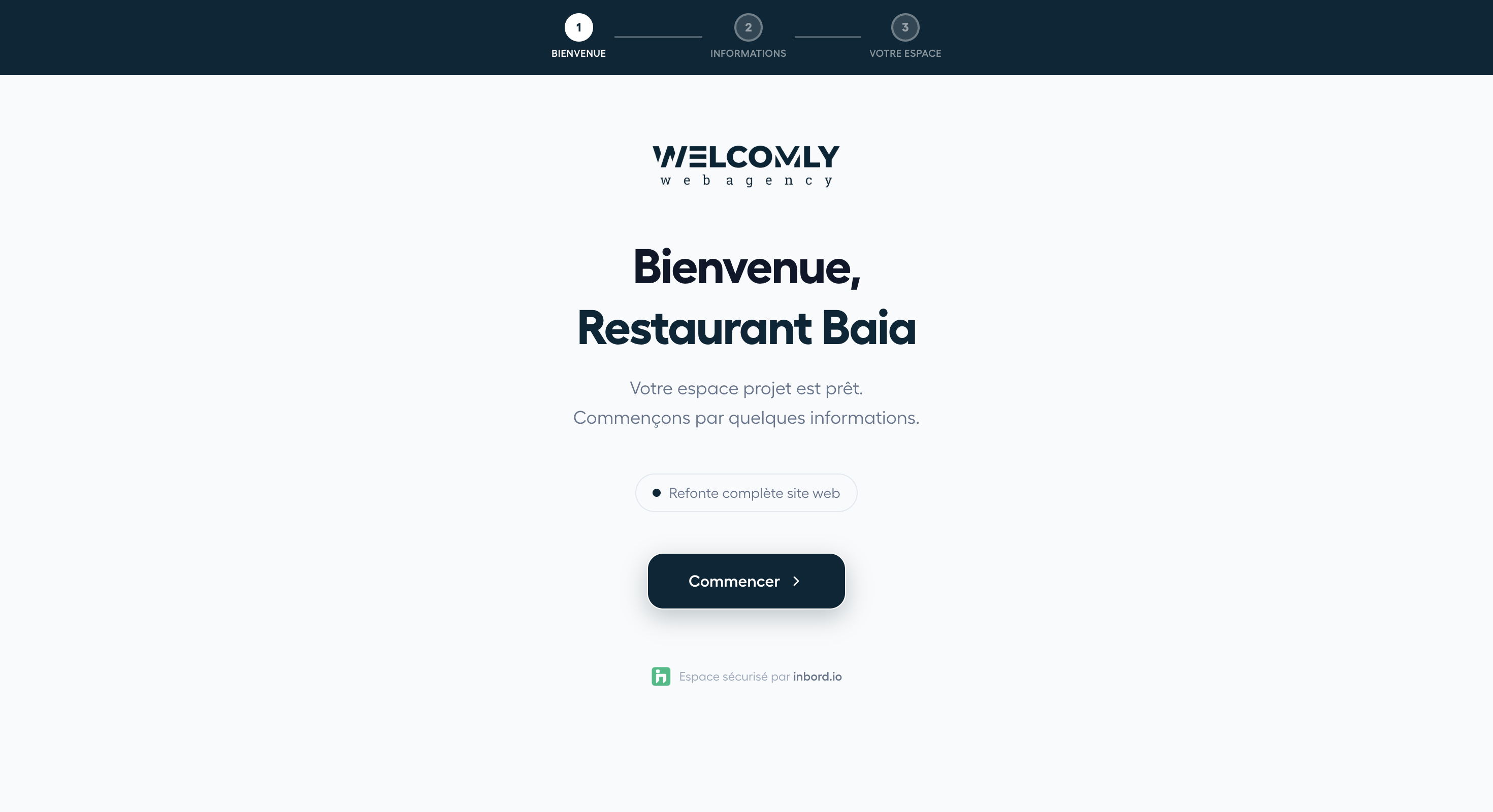 L'accueil du client